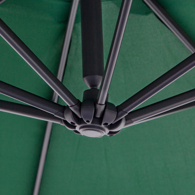 Parasol en porte-à-faux octogonal Cantilever, Vert foncé