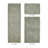 Merkle Premium 100% Cotton 2155 GSM 3-Piece Bath Rug Set, OEKO-TEX® Certified, Non-Slip Spray Latex Backing, Plush Tufted, Super Absorbent, Machine Washable Bathroom Rugs for Bathroom, Shower & Tub, Dark Sage-2049234397-2109552170