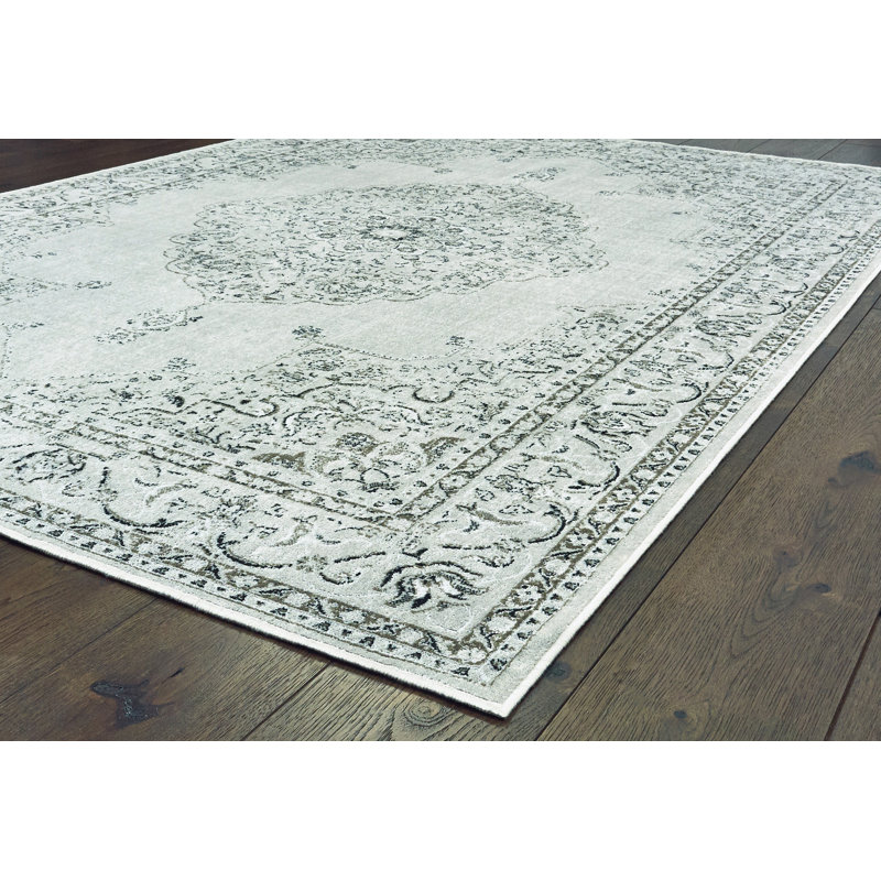 Tapis argenté Sewell, Rectangle 5 pi 3 po x 7 pi 6 po