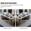 Bureau en L massif et bois manufacturé en L avec 2 tiroirs-109304953-109304949
