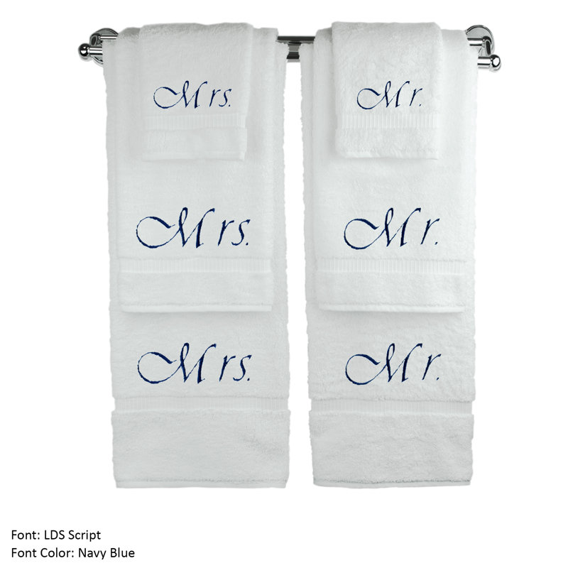 Ensemble de serviettes de bain 6 pièces en coton 100%