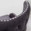 Velvet Upholstered Nailhead Trim  Dining Chair-1853792520