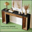 Console à deux tons, table d'entrée moderne avec contraste élégant pour des espaces de vie sophistiqués