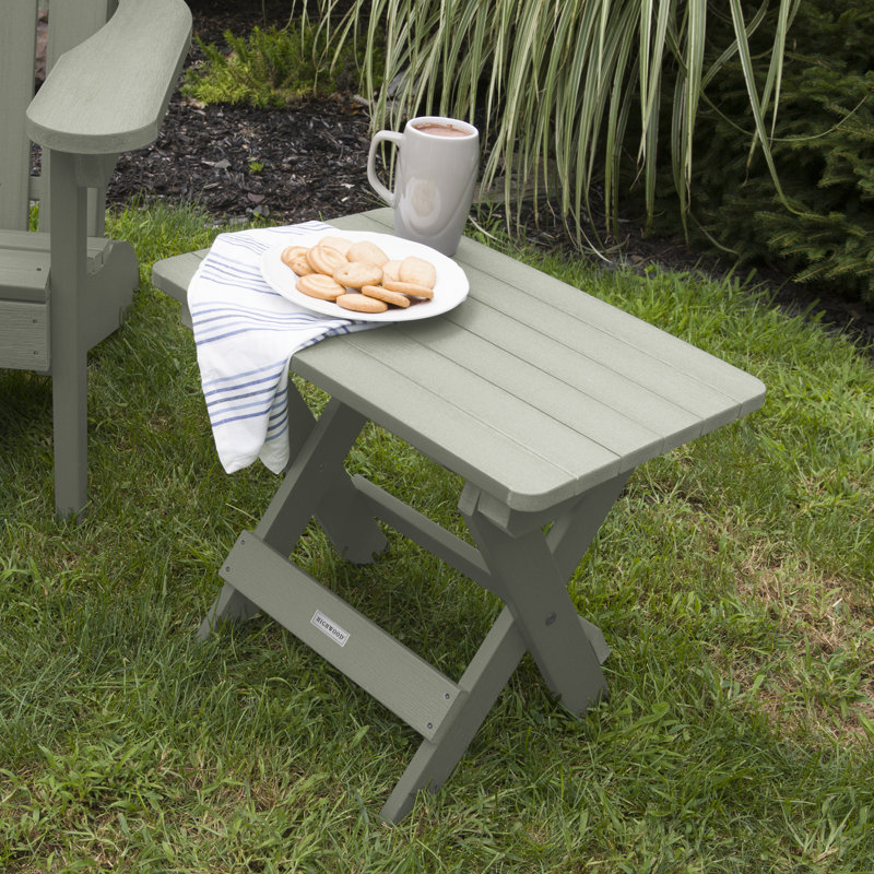 Table d'appoint en plastique Prattsville, Eucalyptus