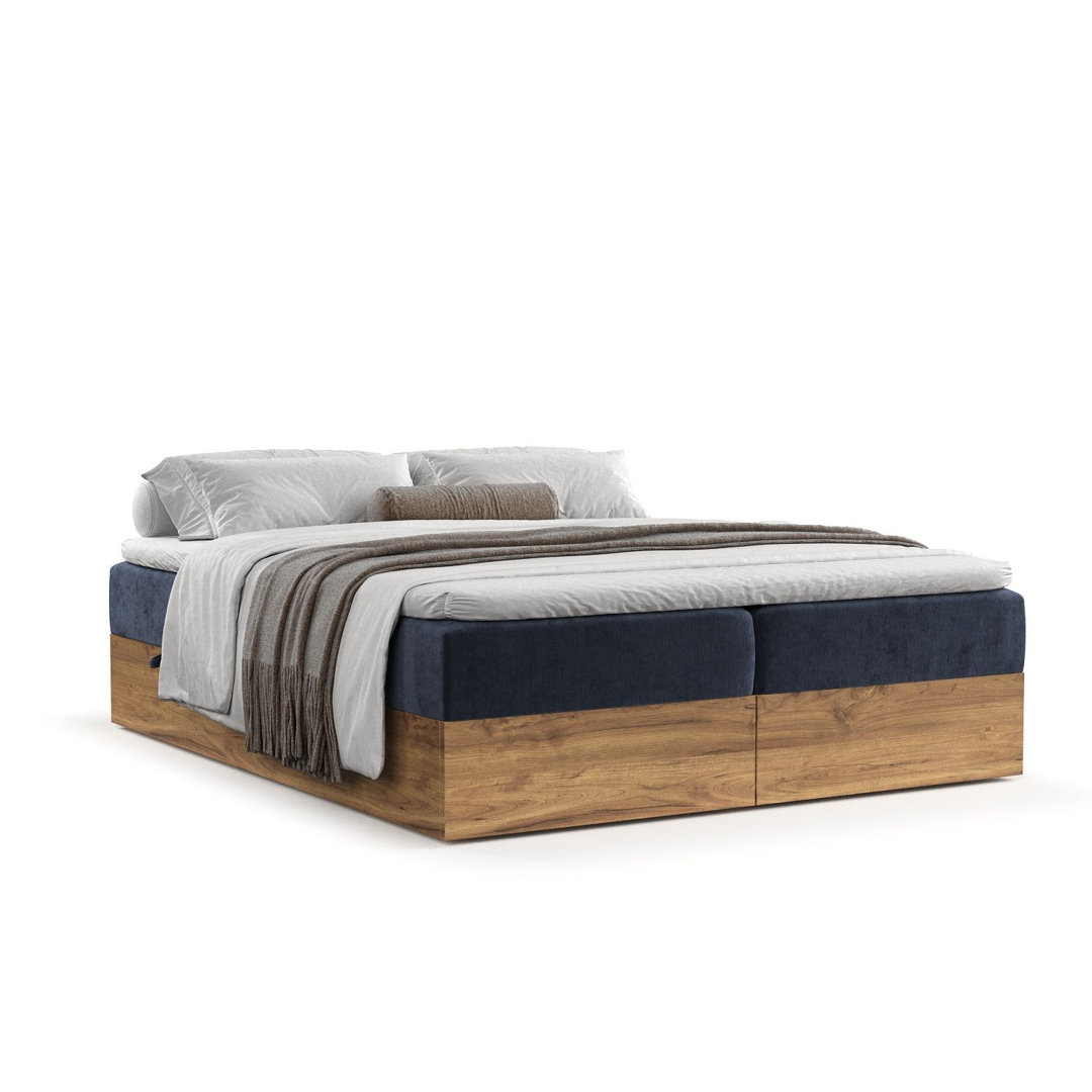 Boxspringbett FARO mit Bonellmatratze und Topper