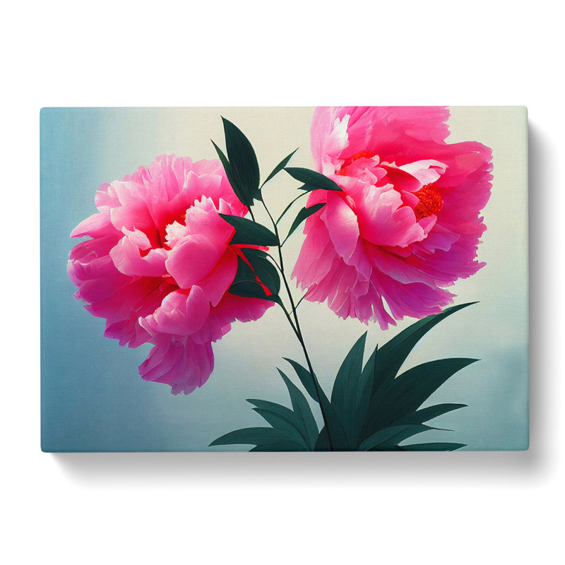 Tremendous Peonies - Wrapped Canvas, 40cm H x 60cm W x 3cm D