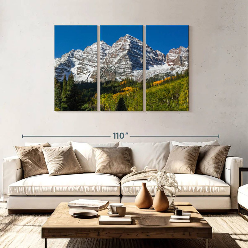 Alvord Snow Streaked Maroon Bells, 48" H x 74" W