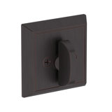 Chamfered Square Deadbolt Single Cylinder Deadbolt in Satin Nickel