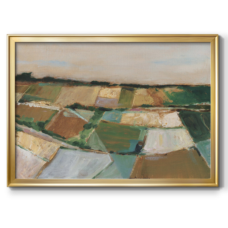 «Pastel Fields I», reproduction d'art sur toile, H 18 po x l 26 po x P 1,5 po, Or