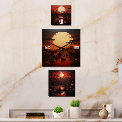 Cleaburn Metal Wall Clock