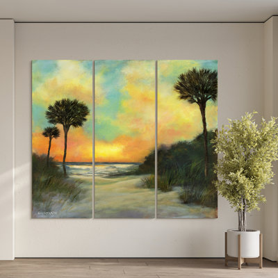 " Seaside Sunset " 3 - Pieces