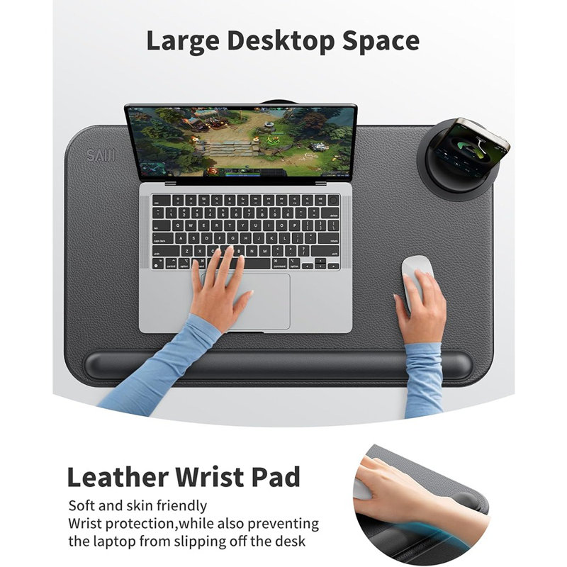 Bureau d'ordinateur portable - Peut accueillir un ordinateur portable de 17 po ou moins
