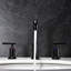 Robinet de lavabo surdimensionné noir mat avec poignée à fonctionnement en douceur et robinet d'usure en laiton 5,2 "