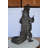 Alligator having fun bronze statue - fountain -  Size: 15"L x 15"W x 31"H.
