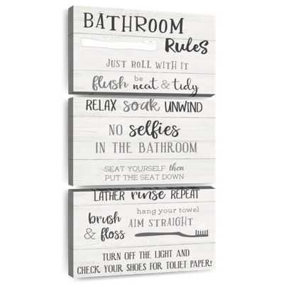 Bathroom Rules Just Roll With It