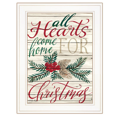 Home for Christmas, art mural encadré pour le salon, décoration murale maison par Cindy Jacobs
