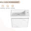 Meuble-lavabo de salle de bain avec lavabo en résine et porte à fermeture en douceur - lavabo encastré dans l'espace