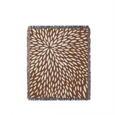 Addy Floral  Cotton Throw Blanket