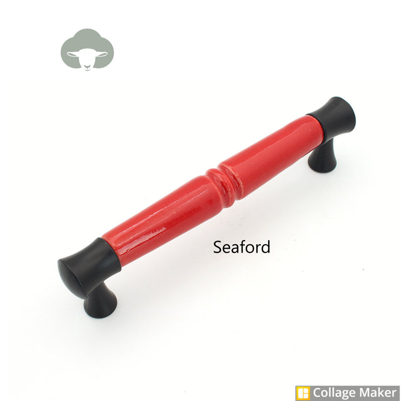 Diorio 1.28cm Bar Handle, Red/Black