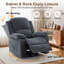 Fauteuil inclinable, chaises berçantes inclinables avec massage et chauffage pour le salon, tissu chenille-647823440