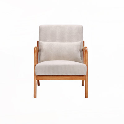 Chaise d'appoint rembourrée Mid-Century 