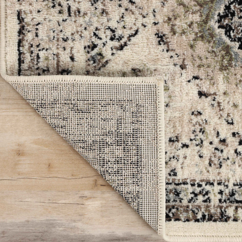 Tapis médaillon Madruga Mayfair, Tapis de couloir 2 pi 7 po x 8 pi
