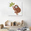 «Brown Sloth», peinture sur toile tendue-1586949652