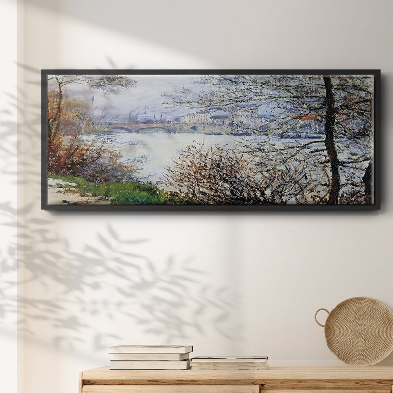 Les rives de la seine, île de la Grande - toile encadrée