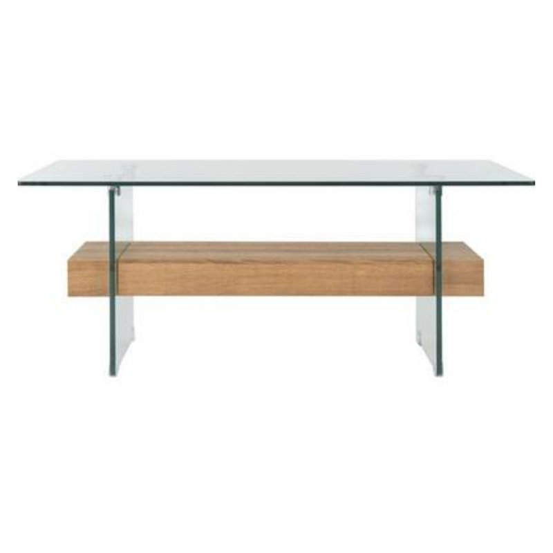 Table basse Kayley, Brun naturel