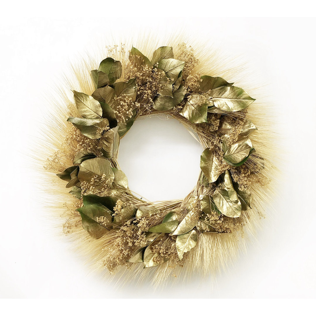 Handcrafted Dried 22'' Wreath Dried Flowers and Wreaths LLC