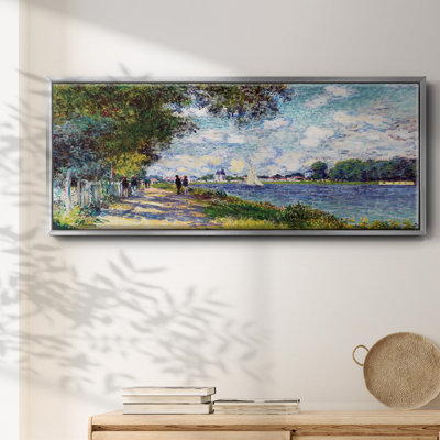La seine à Argenteuil, 1875 - reproduction sur toile flottante