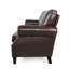 3 canapé modulaire en similicuir, style contemporain, détails cloutés, bouleau avec console, conception moderne, garniture,