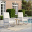 Chaise berçante en acacia