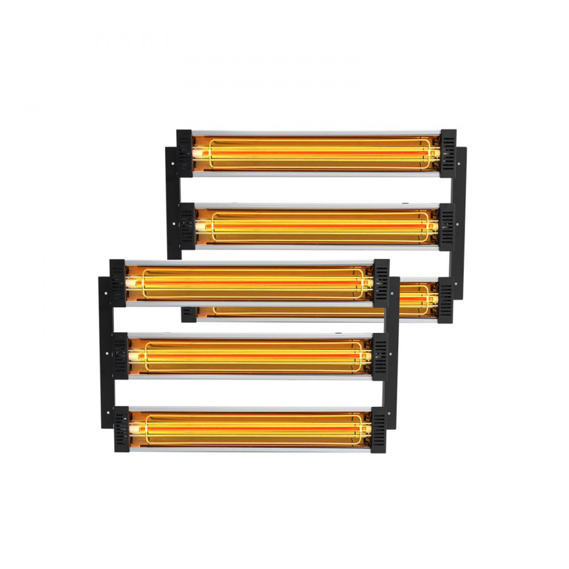 Lampe de séchage à peinture, 3000 W à séchage rapide 110 V, 47,2 x 39,3 pouces carrés, surface de cuisson, pulvérisation / cabine de cuisson, lampe de chauffage à infrarouge, lumières de chauffage pour voiture