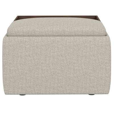 Repose-pieds de rangement beige