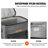 VEVOR 30 Quarts Picnic Tote Bag Cooler in Gray