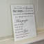 Beghel Text & Numbers Decorative Plaque / Box Sign