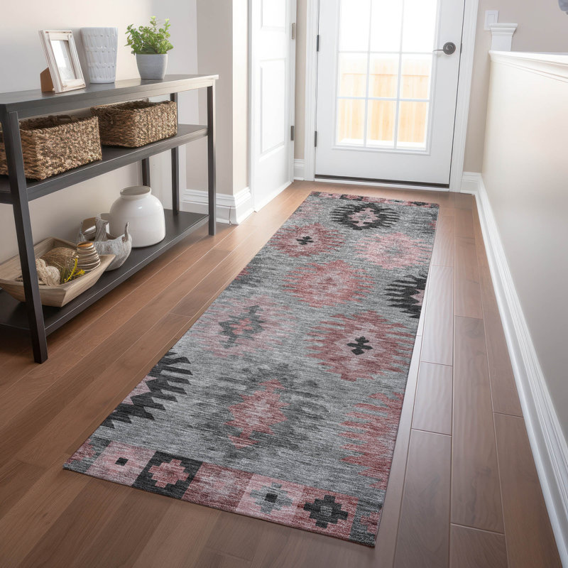 Tapis Chayden avec envers antidérapant, Tapis de couloir 2 pi 3 po x 7 pi 6 po
