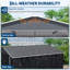 Remise de rangement extérieure en métal, caisson en acier galvanisé avec porte verrouillable, imperméable pour le jardin-125252236