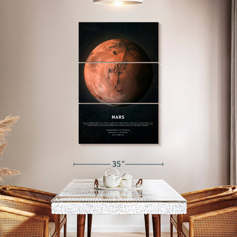 Oberle Description Of Mars, 50" H x 32" W