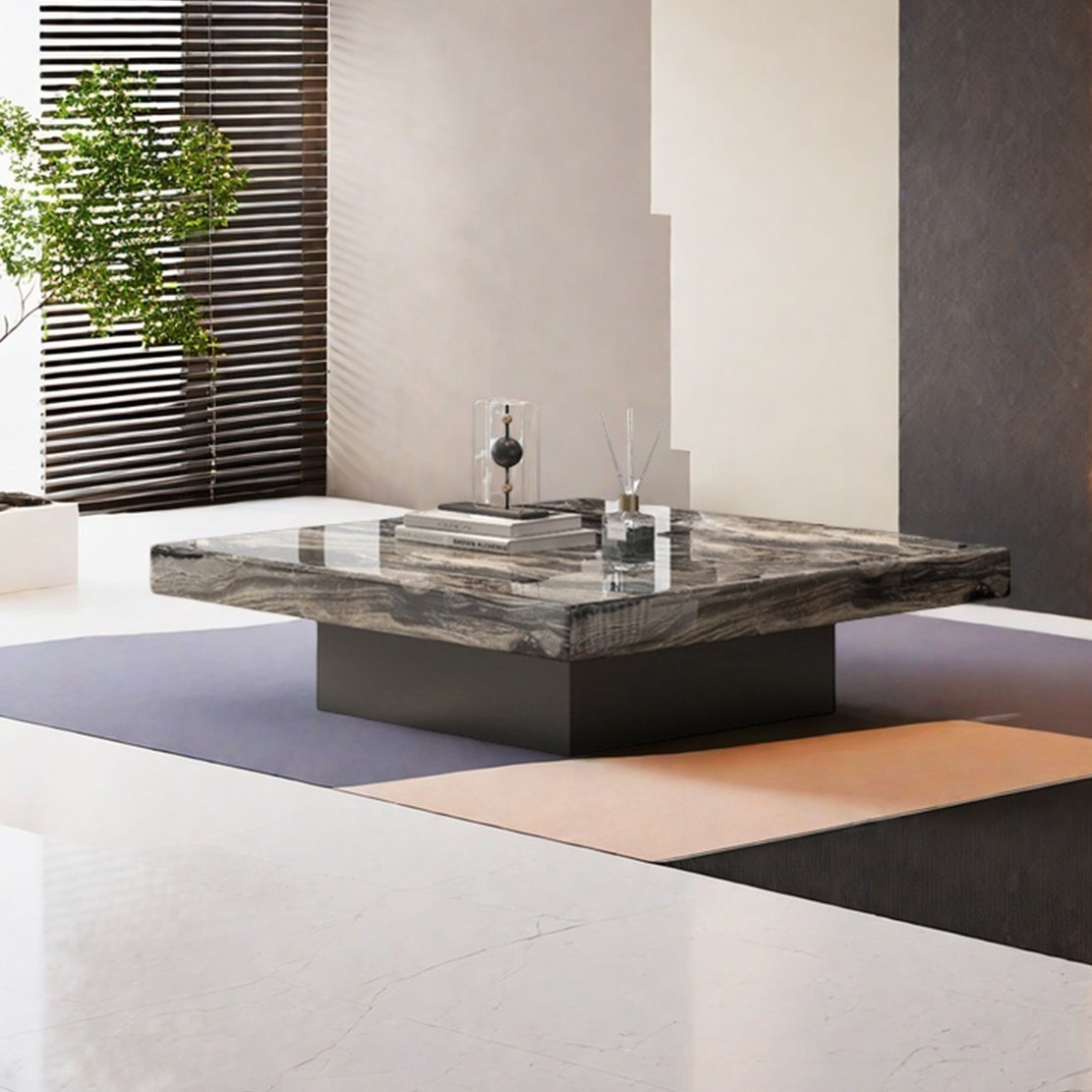 Trentastic Trails Square SLATE coffee table Wayfair