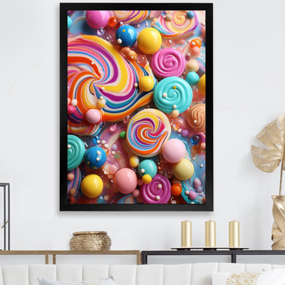 Coloré, bonbon sucré, élégance - art mural Pop Art