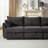 113.5'' Modular Sectiona Corduroy Sofa-2130155043