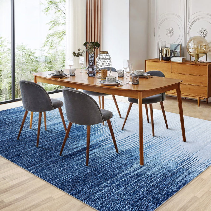 Tapis moderne lavable à la machine, Rectangle 9 pi x 12 pi
