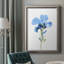 «Striking Blue Iris I», peinture sur toile encadrée-549175428