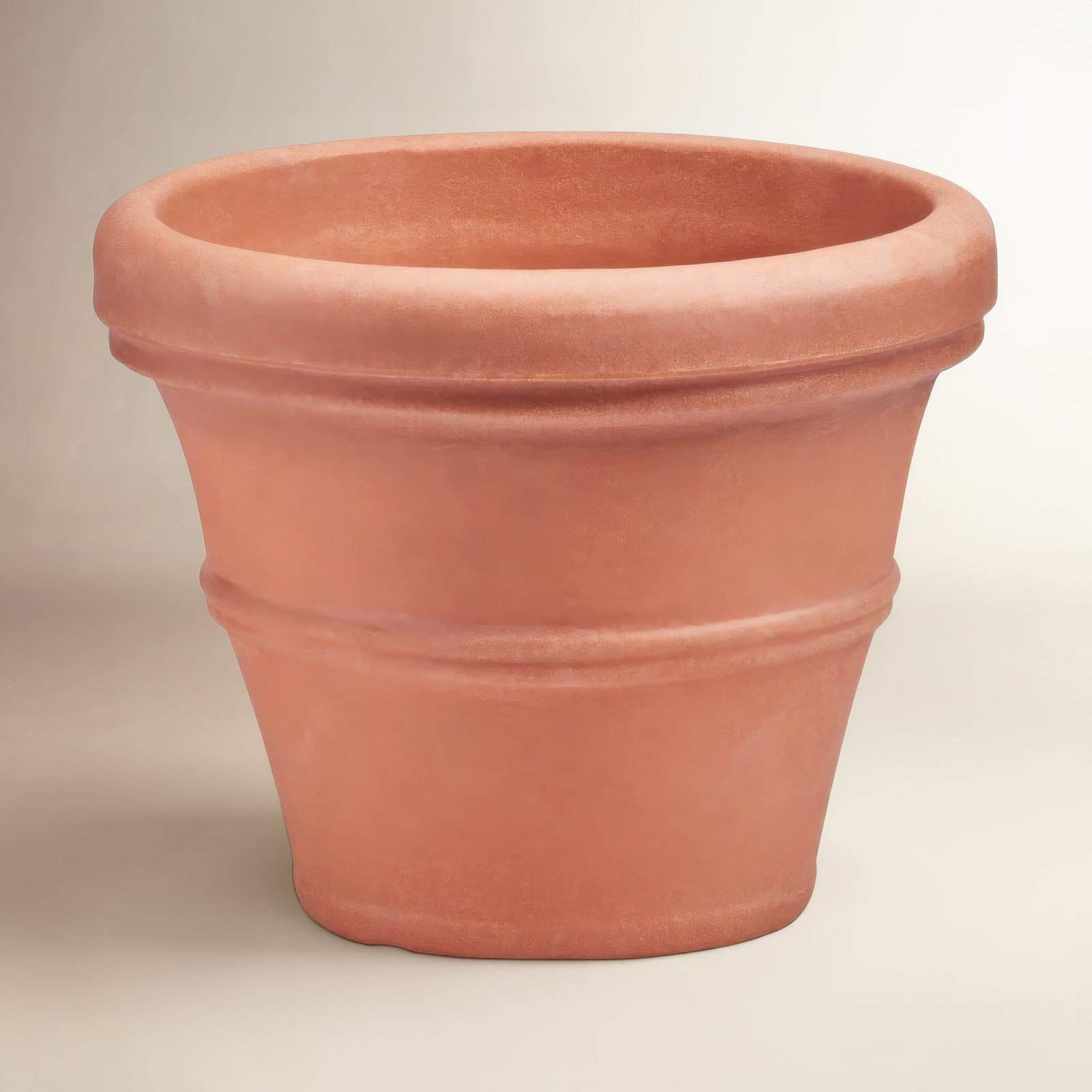 Lanesborough Resin Pot Planter, Weathered Terracotta, 15.75" H x 20" W x 20" D