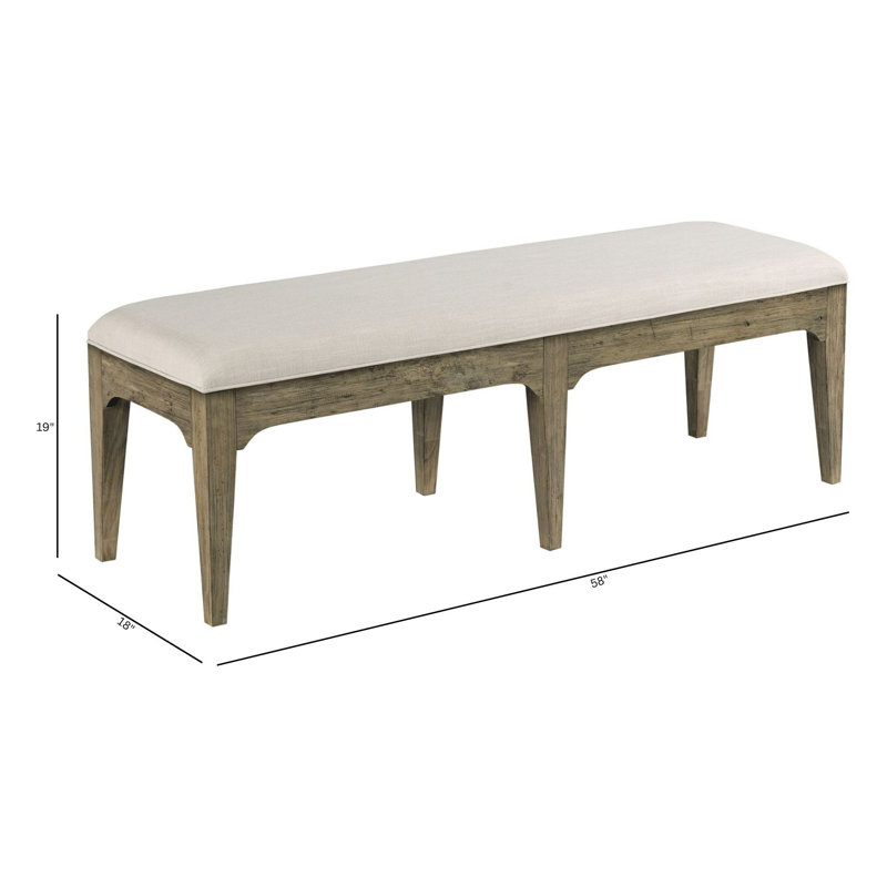Baldrige Polyester Blend Upholstered Bench