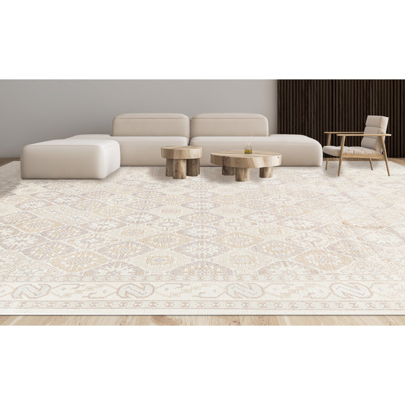Neo Villa Oriental Area Rug in Ivory, Rectangle 8'11" x 11'10"