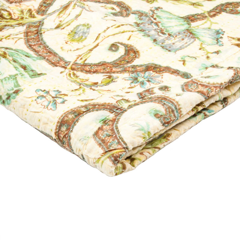 Kantha Throw Blanket