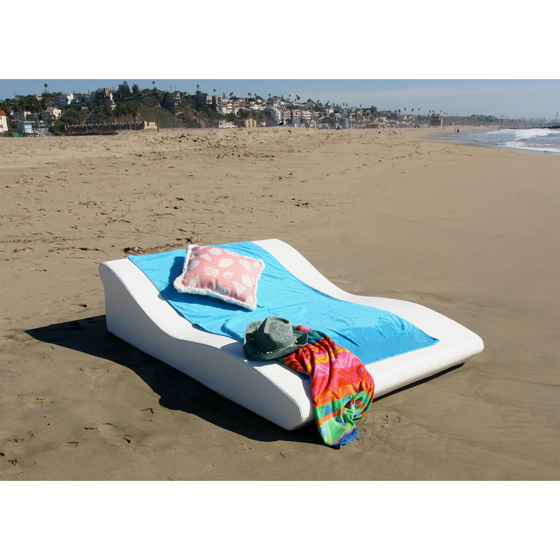 Tide Duo Low Pro Outdoor Chaise Lounge, Silver Pixel